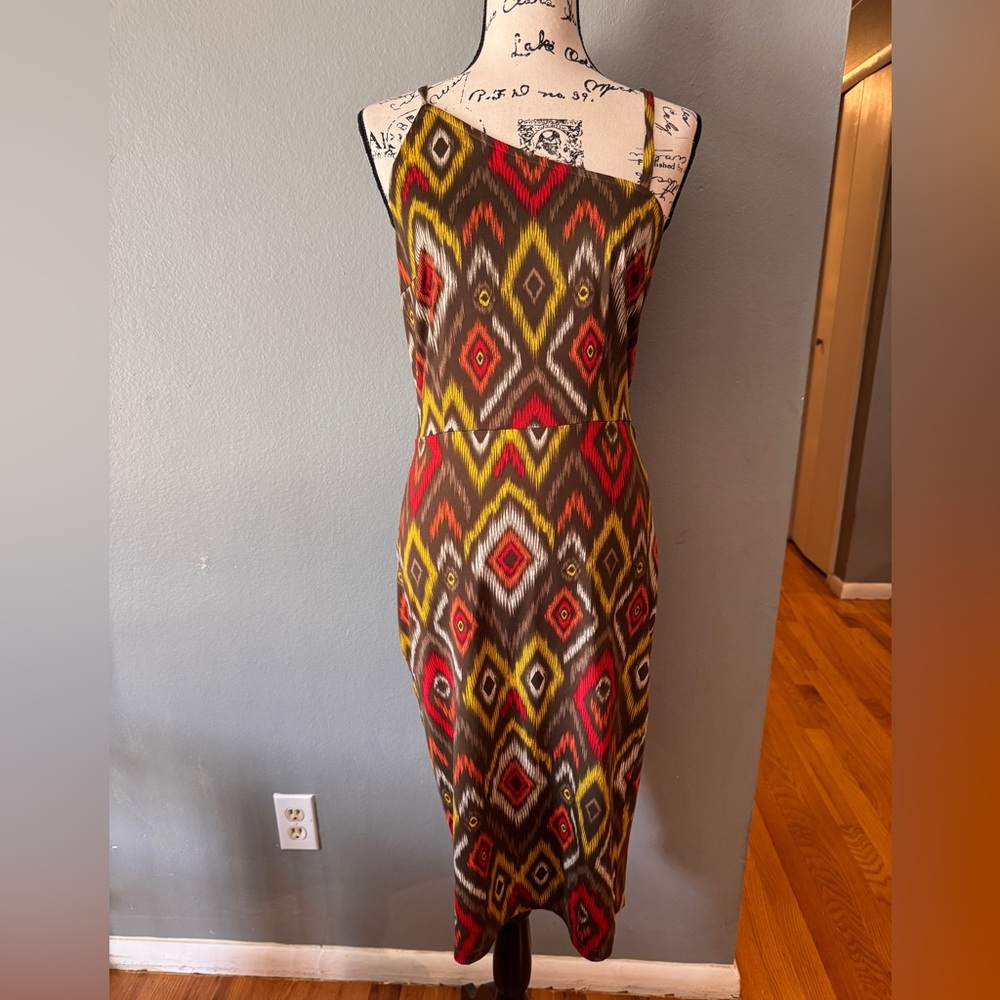 Tatyana Stylish Multicolor Patterned Dress